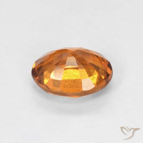Granato hessonite Arancio Medio naturale da 0.77 ct, Ovale, VS