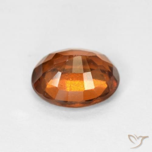 Granato hessonite Arancione rossastra naturale da 1.23 ct, Ovale, VS