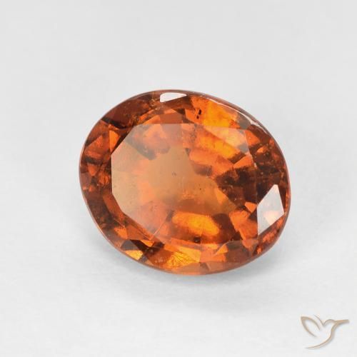 Granato hessonite Medium Dark-Orange naturale da 2.38 ct, Ovale, VS-SI