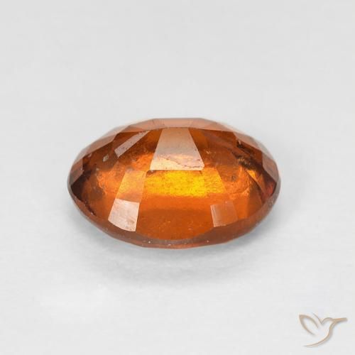 Granato hessonite Medium Dark-Orange naturale da 1.42 ct, Ovale, VS-SI