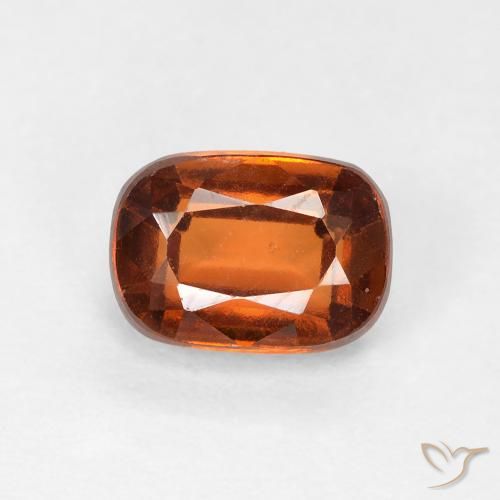 1.32ct Naturale Arancione scuro Granato hessonite, Cuscino, VVS-VS