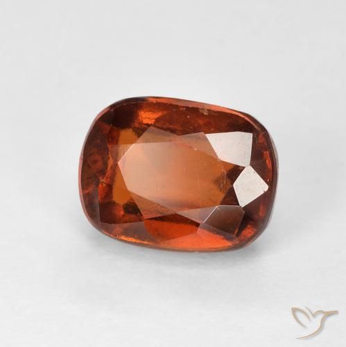Granato hessonite Arancione scuro naturale da 2.69 ct, Cuscino, VVS-VS