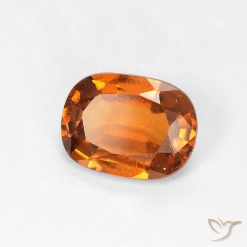 Granato hessonite Arancio giallastro naturale da 1.48 ct, Cuscino, VVS-VS