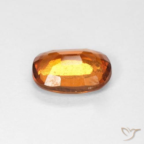 Granato hessonite Arancio giallastro naturale da 1.48 ct, Cuscino, VVS-VS