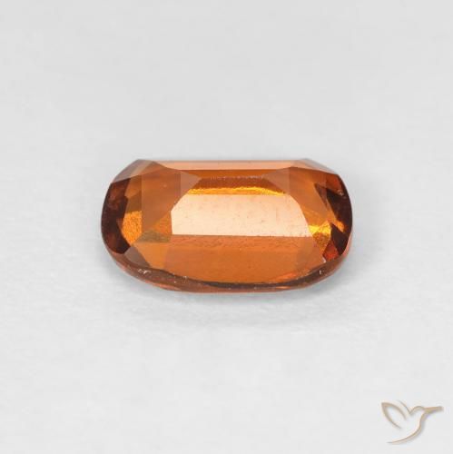 Granato hessonite Arancio giallastro naturale da 1.37 ct, Cuscino, VVS-VS