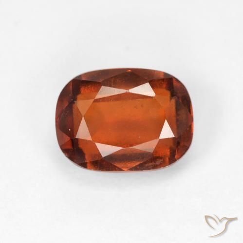 2.00ct Naturale Arancione rossastra Granato hessonite, Cuscino, VVS-VS