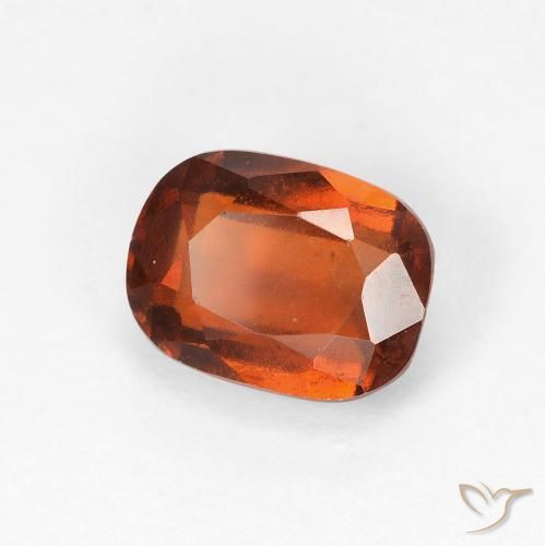Granato hessonite Arancione rossastra naturale da 2.00 ct, Cuscino, VVS-VS
