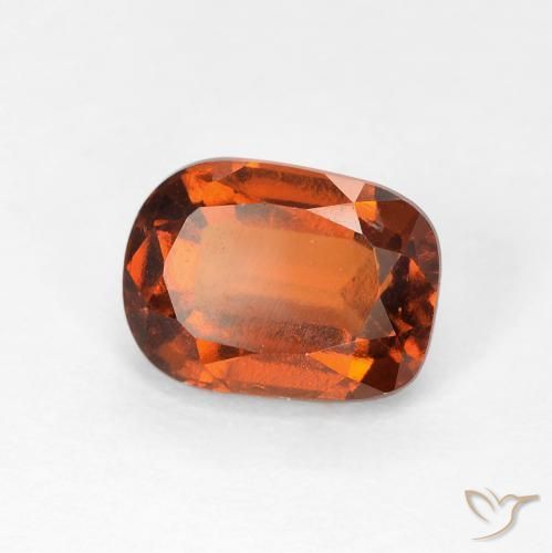 Granato hessonite Arancione rossastra naturale da 1.98 ct, Cuscino, VVS-VS
