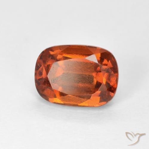 2.05ct Naturale Arancione Ambra Granato hessonite, Cuscino, VVS-VS