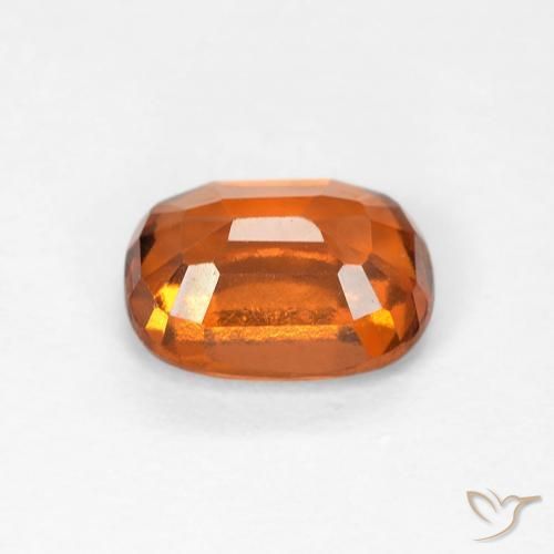 Granato hessonite Arancione scuro naturale da 1.22 ct, Cuscino, VVS-VS