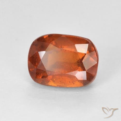 Granato hessonite Arancione rossastra naturale da 2.56 ct, Cuscino, VS-SI