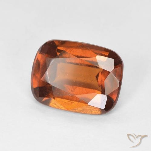 Granato hessonite Arancione rossastra naturale da 2.44 ct, Cuscino, VS-SI