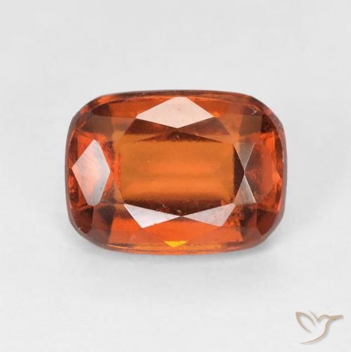 2.08ct Naturale Arancia Fuoco Granato hessonite, Cuscino, VS-SI