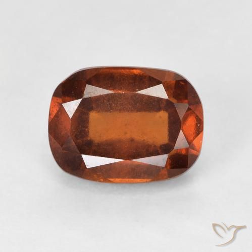 2.29ct Naturale Arancio Medio Granato hessonite, Cuscino, VS-SI