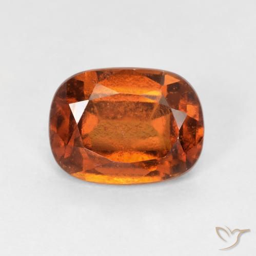 Granato hessonite Arancione scuro naturale da 1.75 ct, Cuscino, VS