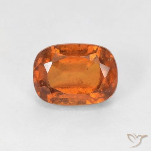 1.54ct Naturale Arancione scuro Granato hessonite, Cuscino, VS-SI
