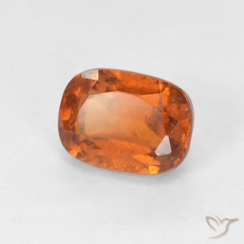 Granato hessonite Arancione scuro naturale da 1.54 ct, Cuscino, VS-SI