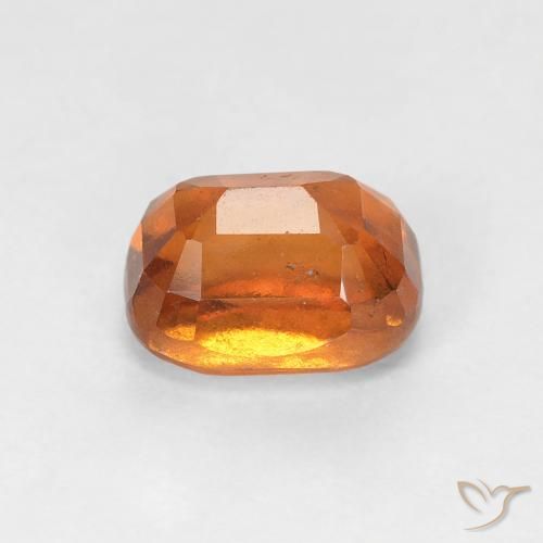 Granato hessonite Arancione scuro naturale da 1.54 ct, Cuscino, VS-SI