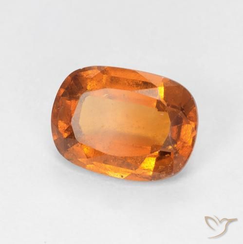 Granato hessonite Arancio Medio naturale da 1.55 ct, Cuscino, VS-SI