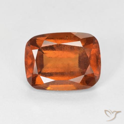 Granato hessonite Arancione Ambra naturale da 2.68 ct, Cuscino, VS