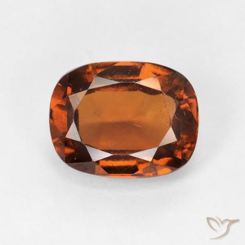 2.47ct Naturale Arancio Medio Granato hessonite, Cuscino, VVS-VS
