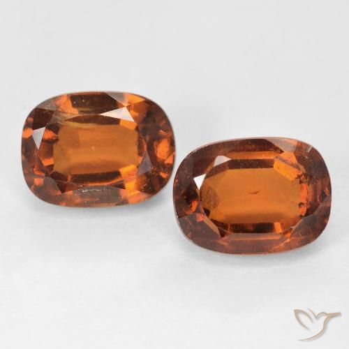 4.23ctw Naturale Arancione Ambra Granato hessonite, Cuscino, VS
