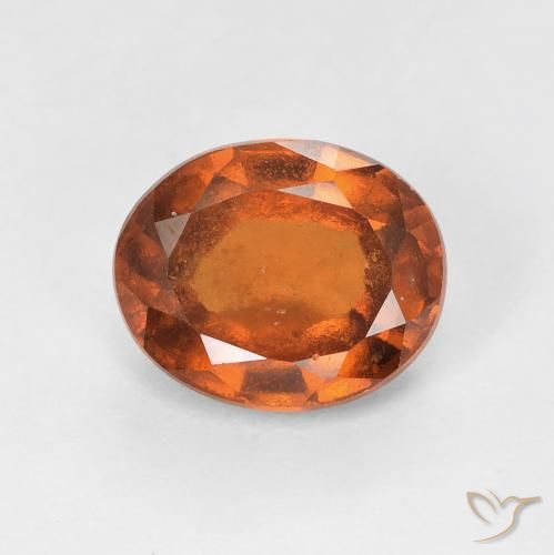 1.91ct Naturale Medium Dark-Orange Granato hessonite, Ovale, VS