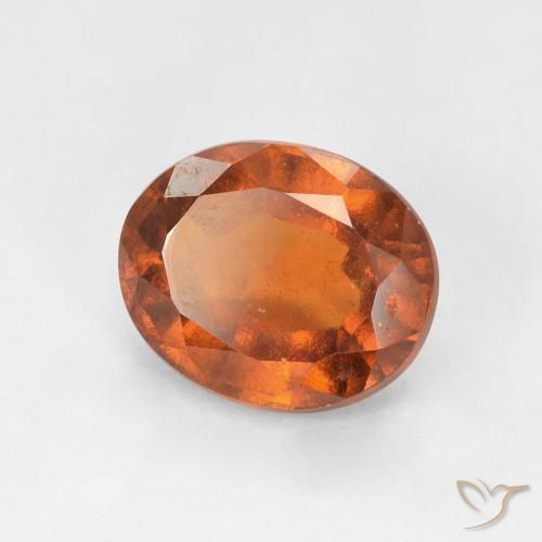 Granato hessonite Medium Dark-Orange naturale da 1.91 ct, Ovale, VS