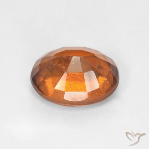Granato hessonite Medium Dark-Orange naturale da 1.91 ct, Ovale, VS