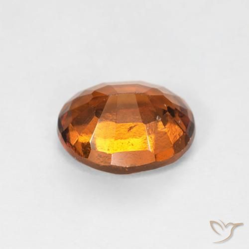 Granato hessonite Arancione scuro naturale da 1.55 ct, Ovale, VS