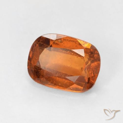 1.97ct Naturale Arancione scuro Granato hessonite, Cuscino, VS-SI
