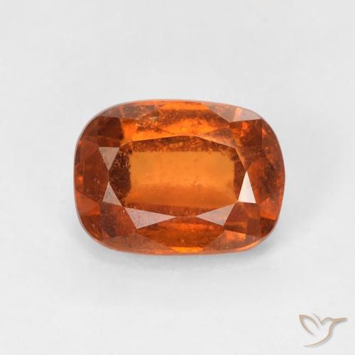Granato hessonite Arancione scuro naturale da 1.97 ct, Cuscino, VS-SI