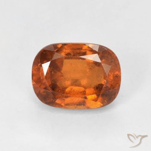 2.04ct Naturale Arancione scuro Granato hessonite, Cuscino, VS-SI