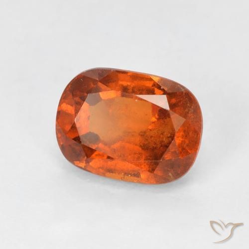 Granato hessonite Arancione scuro naturale da 2.04 ct, Cuscino, VS-SI