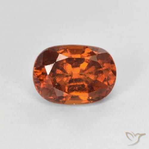 1.24ct Naturale Arancio Medio Granato hessonite, Ovale, VS