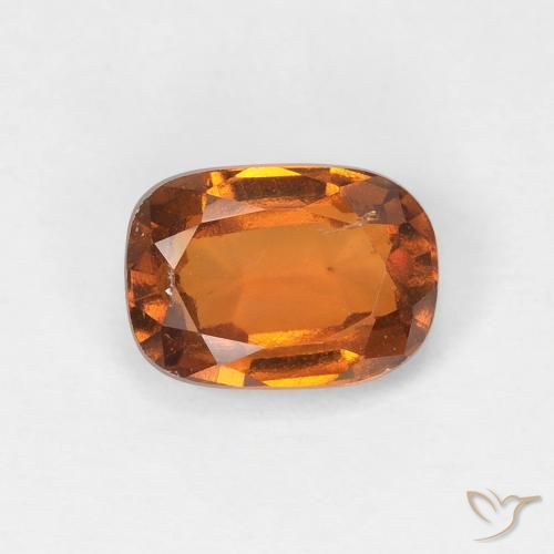 1.13ct Naturale Arancio Medio Granato hessonite, Cuscino, VS