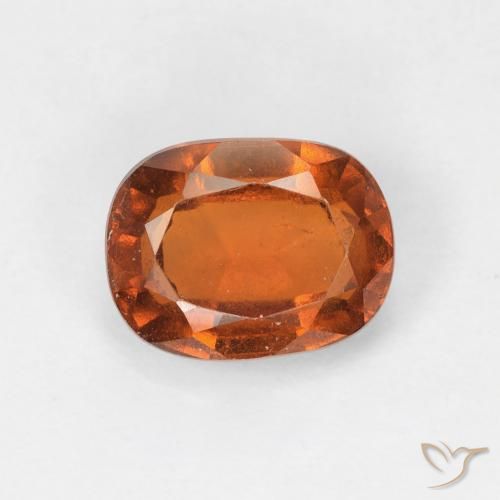 1.72ct Naturale Medium Dark-Orange Granato hessonite, Cuscino, VS