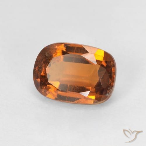 Granato hessonite Arancione scuro naturale da 1.36 ct, Cuscino, VS