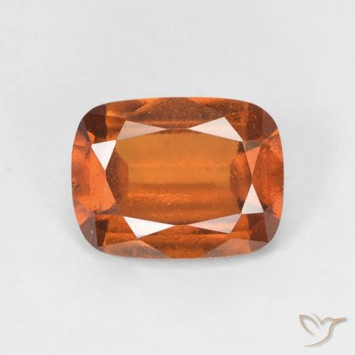 2.52ct Naturale Arancio Medio Granato hessonite, Cuscino, VS