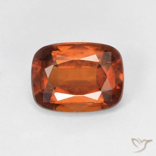2.46ct Naturale Arancione scuro Granato hessonite, Cuscino, VS
