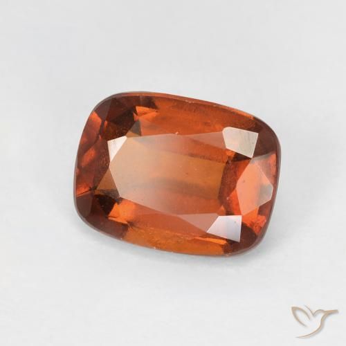 Granato hessonite Arancione scuro naturale da 2.46 ct, Cuscino, VS