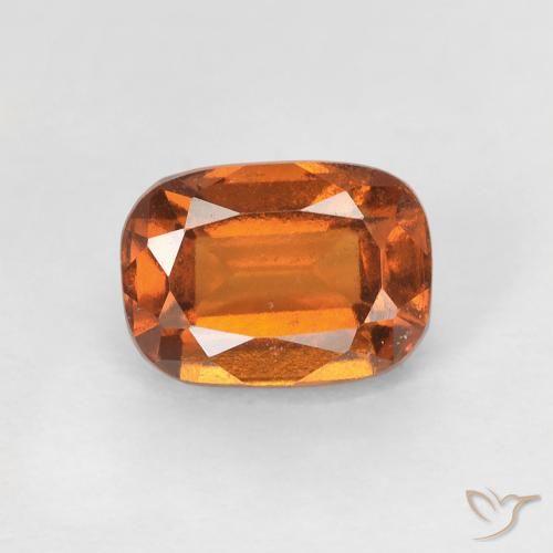 1.34ct Naturale Arancione scuro Granato hessonite, Cuscino, VS