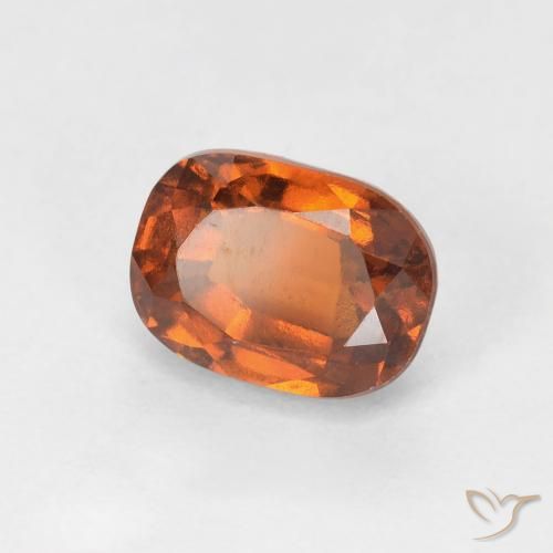 Granato hessonite Arancione scuro naturale da 1.57 ct, Ovale, VS-SI