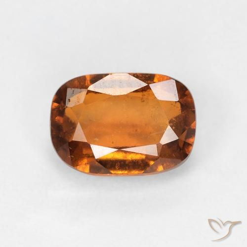 1.25ct Naturale Arancio Medio Granato hessonite, Cuscino, VS-SI