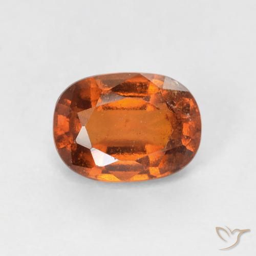 1.12ct Naturale Arancione scuro Granato hessonite, Cuscino, VS-SI