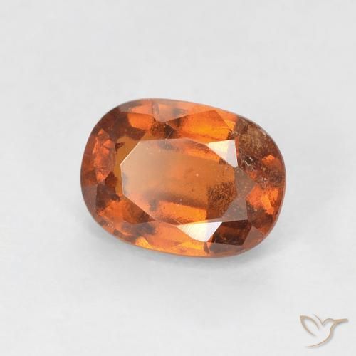 Granato hessonite Arancione scuro naturale da 1.12 ct, Cuscino, VS-SI
