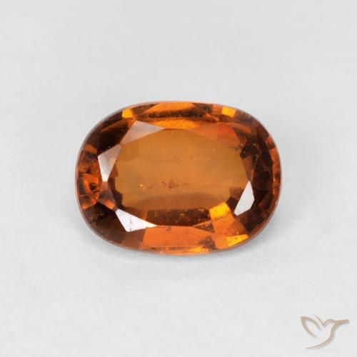 1.46ct Naturale Arancio Medio Granato hessonite, Ovale, VS-SI