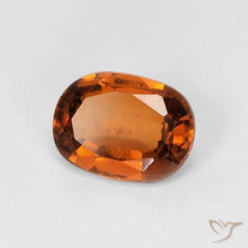 Granato hessonite Arancio Medio naturale da 1.46 ct, Ovale, VS-SI