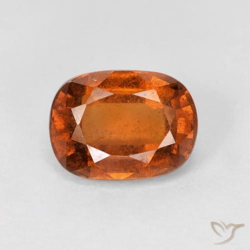1.86ct Naturale Arancio Medio Granato hessonite, Cuscino, VS-SI