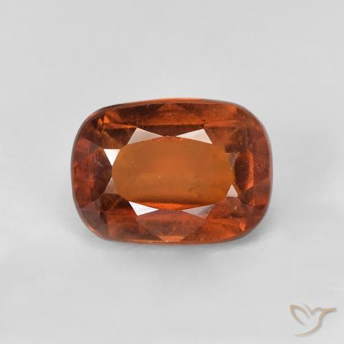 2.24ct Naturale Arancione scuro Granato hessonite, Cuscino, VS